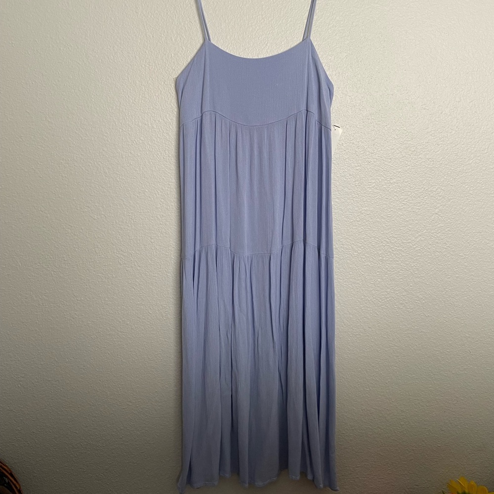 🆕 NWT light blue babydoll midi dress - Picture 2 of 5